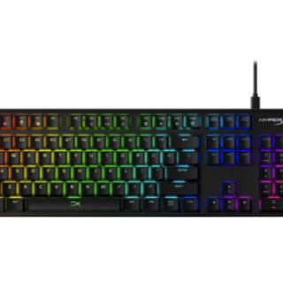 Teclado Gamer Hyper X Alloy Origins, Mecánico, Español, Switch Red, RGB, Full Size, Color Negro