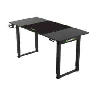 Escritorio Gamer Eléctrico GameMax D160-EC BK - 160x75 cm, Altura Ajustable, Doble Motor